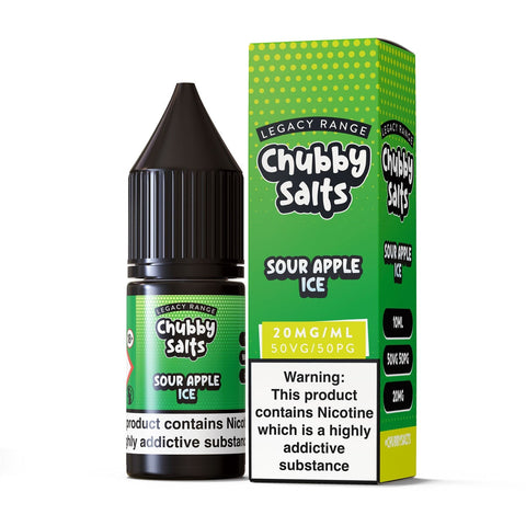 Sour Apple ICE By Chubby Salts 10ml Chubby Eliquids