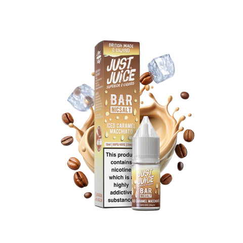 Iced Caramel Macchiato By Just Juice Bar Nic Salt 10ml Just Juice