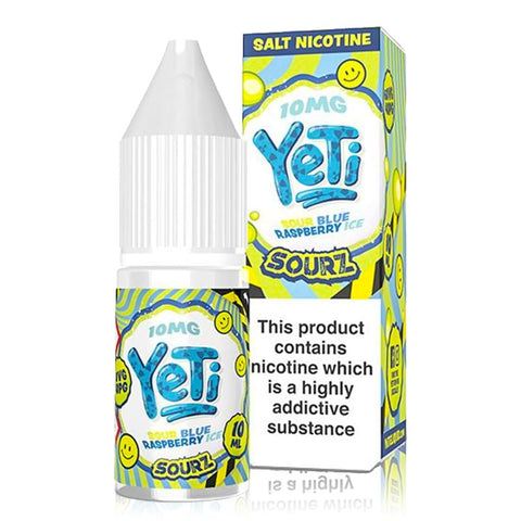 Blue Raspberry Ice by Yeti Sourz 10ml Nic Salt Yeti