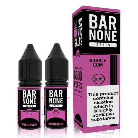 Bubblegum By Bar None 10ml Nic Salts Twin Pack Bar None
