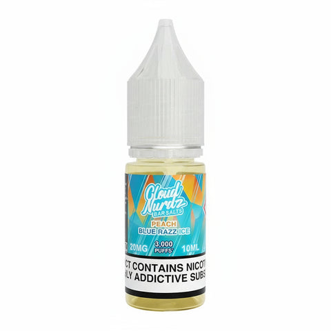 Iced Peach Blue Razz By Cloud Nurdz Bar Salts 10ml Cloud Nurdz