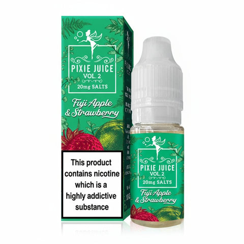 Fuji Apple and Strawberry 10ml Nic Salt By Pixie Juice Vol 2 Pixie Juice Volume 2