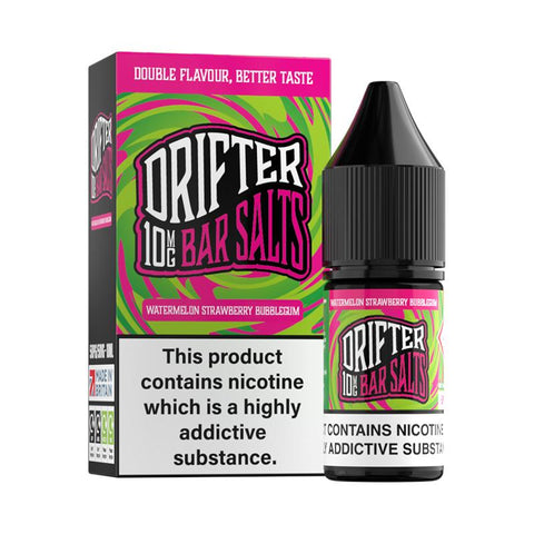 Watermelon Strawberry Bubblegum By Drifter Bar Salts 10ml Drifter
