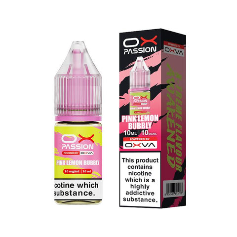 Pink Lemon Bubbly 10ml Nic Salt By Ox Passion Ox Passion