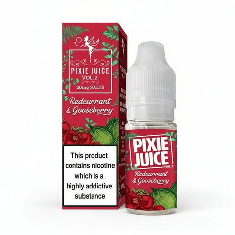 Redcurrant and Gooseberry 10ml Nic Salt By Pixie Juice Vol 2 Pixie Juice Volume 2