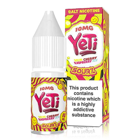 Cherry Raspberry Ice by Yeti Sourz 10ml Nic Salt Yeti