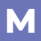 M logo