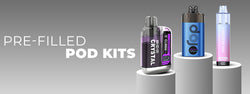 Rechargeable Pod Vape Kits – Easy, Mess-Free & Disposable Vape Alternatives  Looking for a simple, mess-free way to vape? Our range of rechargeable pod kits uses pre-filled replacement pods, eliminating the need for coil changes or e-liquid refills. Just pop in a new pod in your favourite flavour and start vaping – it's that easy.  All of our pod systems feature USB-C charging for fast, reliable power and are designed for convenience, making them perfect for beginners and on-the-go vapers alike.  Yes – these kits are fully compliant and ready for life after the disposable vape ban!