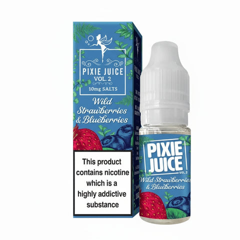 Wild Strawberry and Blueberry 10ml Nic Salt By Pixie Juice Vol 2 Pixie Juice Volume 2