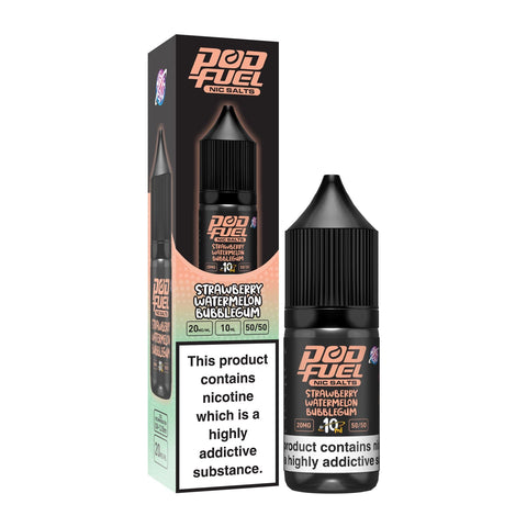 Strawberry Watermelon Bubblegum 10ml Nic Salts By Pod Fuel (Out Of Date) Pod Fuel