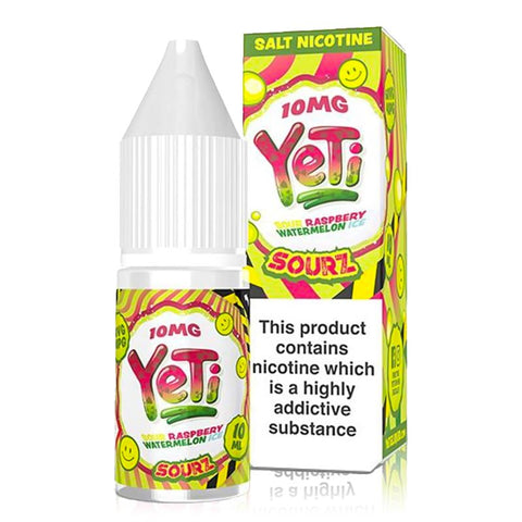 Raspberry Watermelon Ice by Yeti Sourz 10ml Nic Salt Yeti