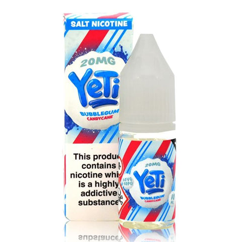 Bubblegum Candy Cane By Yeti Salt 10ml Yeti