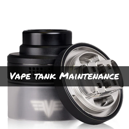 A vape tank taken apart for cleaning