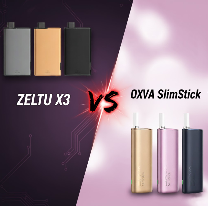 Zeltu X3 Pod Kit vs Oxva Slim Stick Pod Kit - Evolution Vaping Zeltu X3 Pod Kit vs Oxva Slim Stick Pod Kit - Evolution Vaping