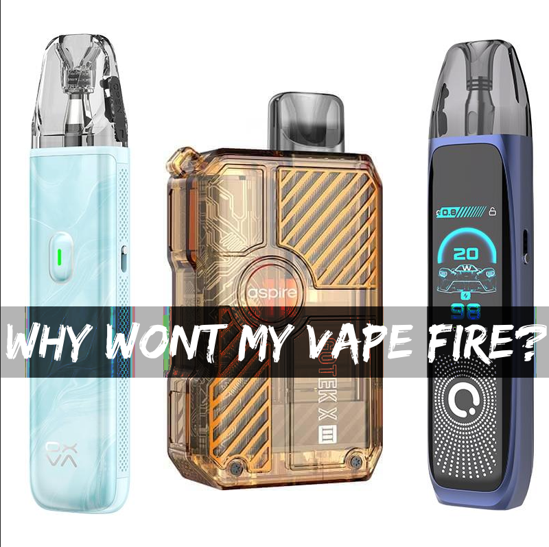 Three pod vape kits in a row