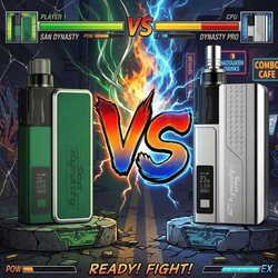 a gaming style image of the san dynasty vs the san dynasty pro