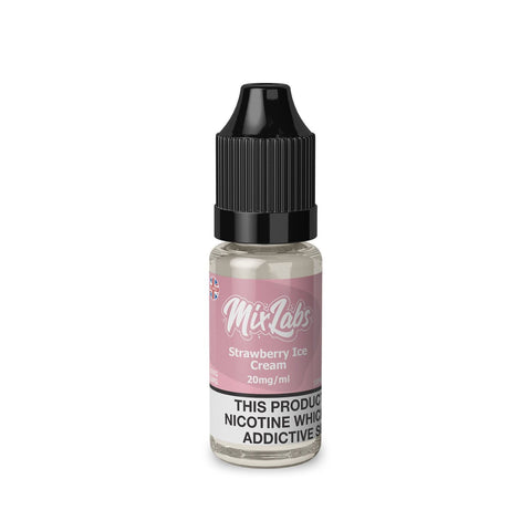 Strawberry Ice Cream 10ml By Mix Labs Nic Salt Mix Labs