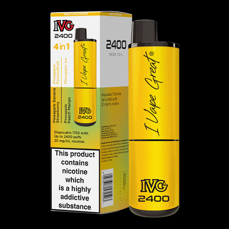 I VG 2400 Puff Multi Flavour Disposable Vape 20mg