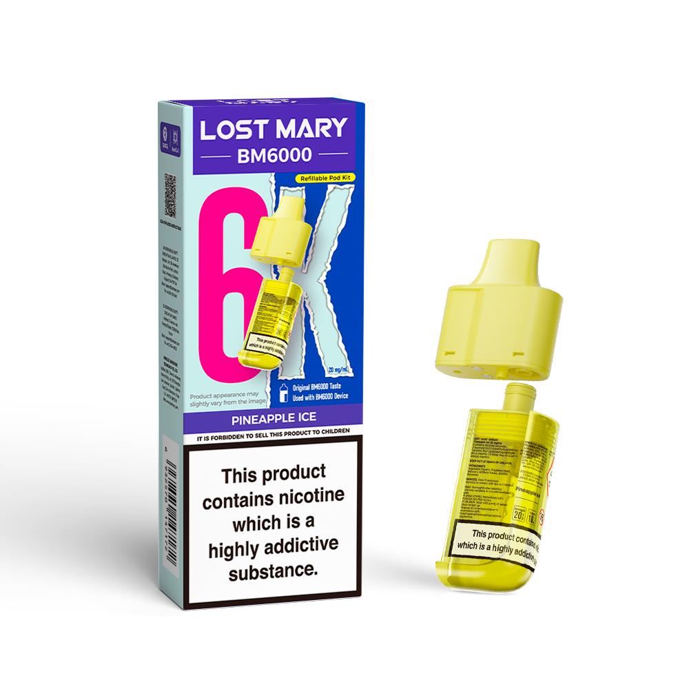 BM6000 Prefilled Replacement Pod By Lost Mary