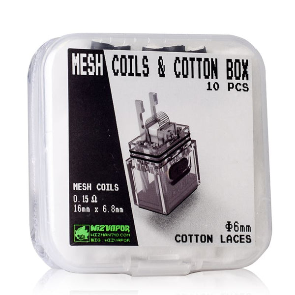 Mesh Coil and Cotton Box By WizVapor