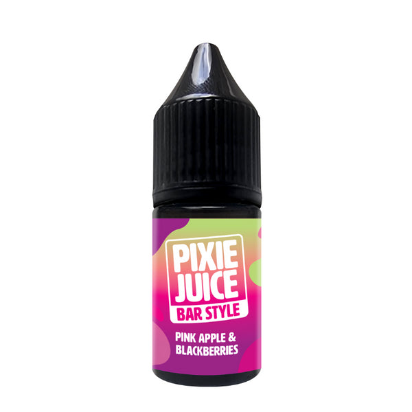 Pink Apple and Blackberries 10ml Nic Salt By Pixie Juice Bar Style
