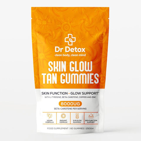 Skin Glow Tan Gummies 60 Pack By Dr Detox