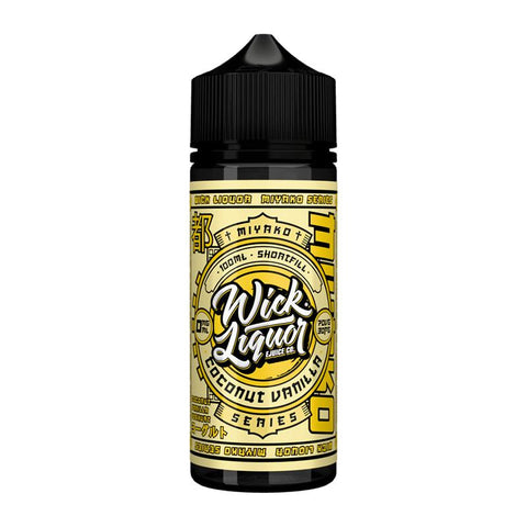Coconut Vanilla Yoghurt By Wick Liquor Miyako 100ml Shortfill Wick Liquor
