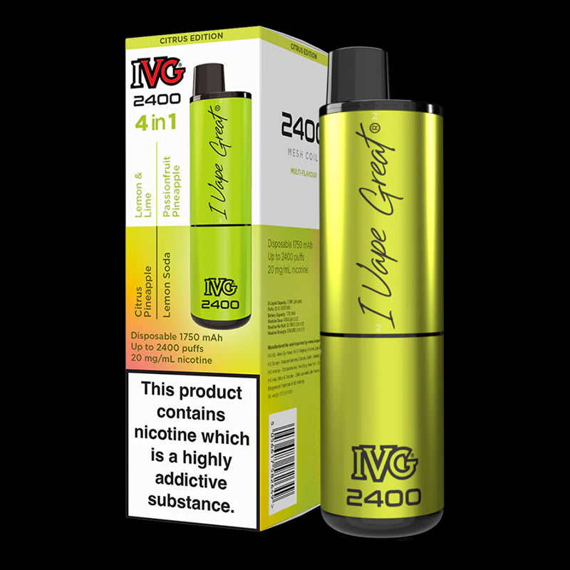 I VG 2400 Puff Multi Flavour Disposable Vape 20mg