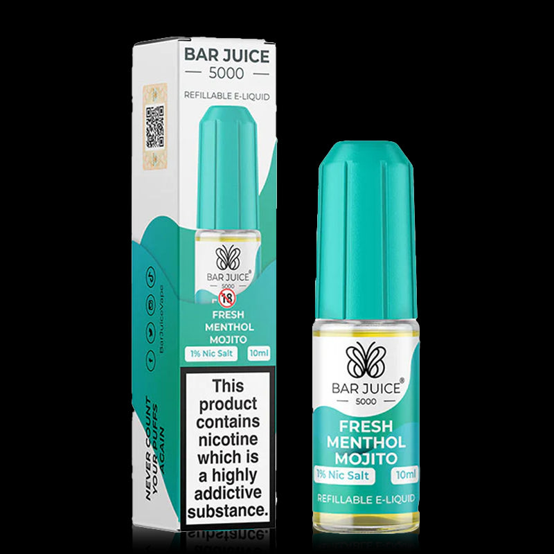 Fresh Menthol Mojito By Bar Juice 5000 Salt 10ml
