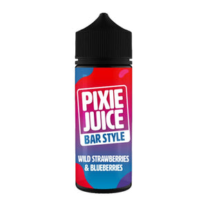 Wild Strawberry and Blueberry By Pixie Juice Bar Style 100ml Shortfill