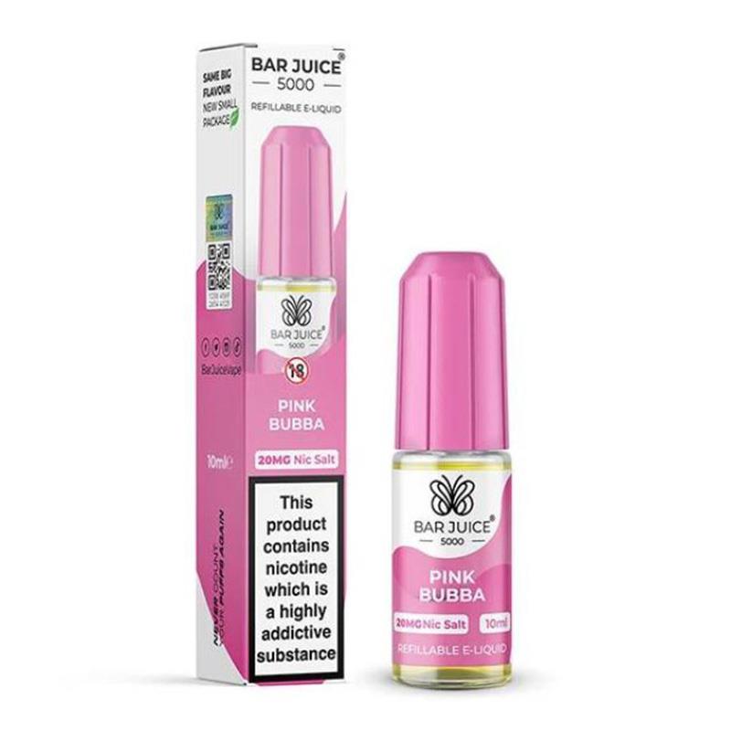 Pink Bubba 10ml Nic Salt By Bar Juice 5000