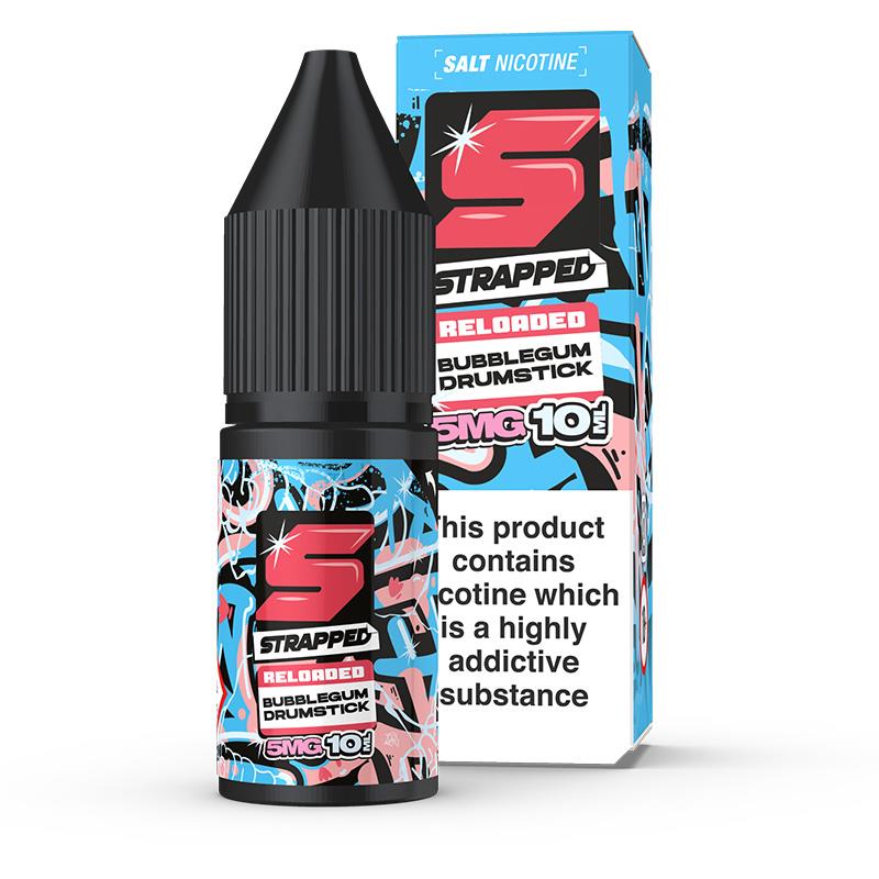 Bubblegum Drumstick By Strapped Reloaded Salts 10ml Strapped