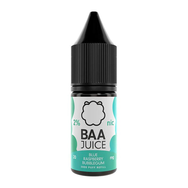 Blue Raspberry Bubblegum By Baa Juice 10ml Nic Salt Baa Salts