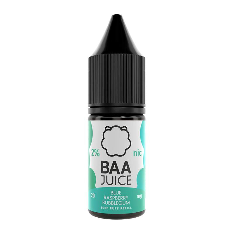 Blue Raspberry Bubblegum By Baa Juice 10ml Nic Salt Baa Salts