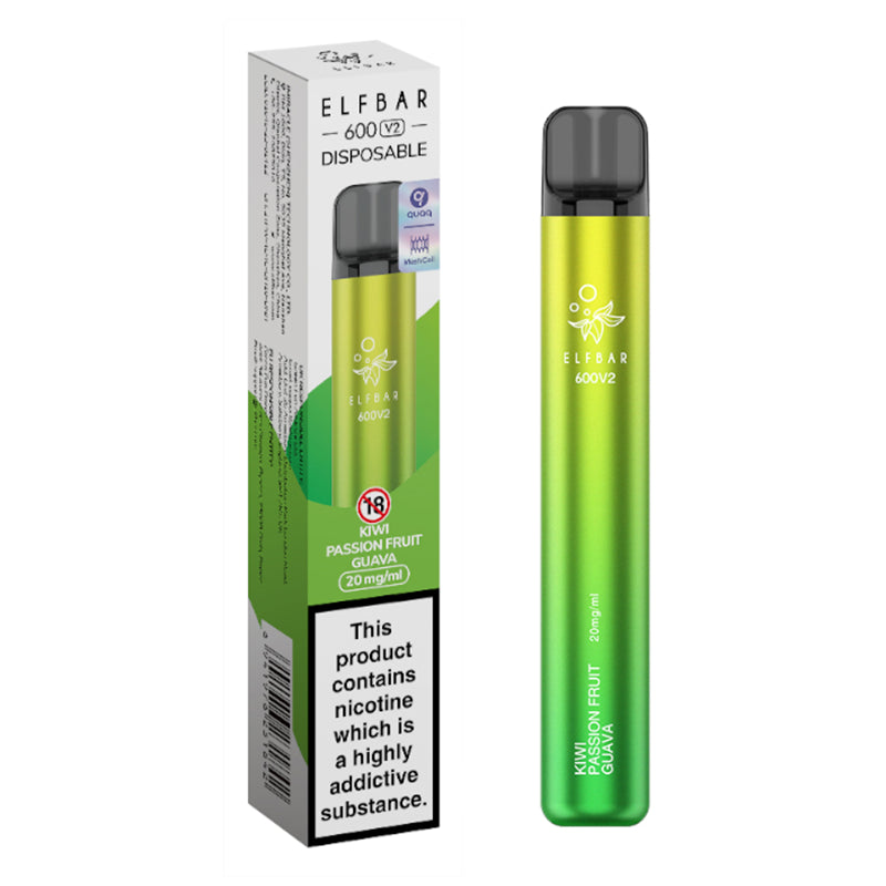 Elf Bar V2 600 Disposable Vape 20mg (out of date)