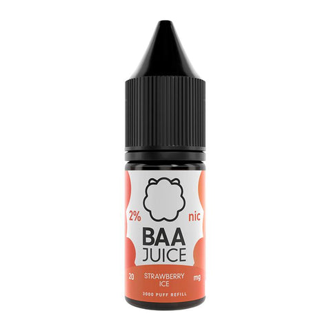 Strawberry Ice By Baa Juice 10ml Nic Salt Baa Salts