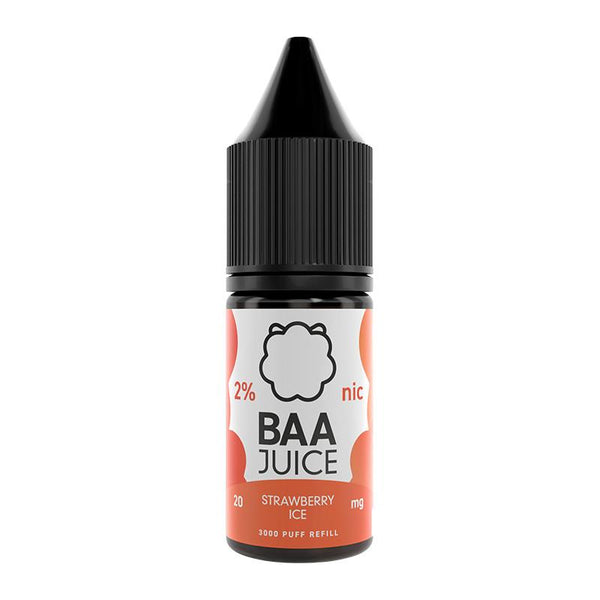 Strawberry Ice By Baa Juice 10ml Nic Salt Baa Salts