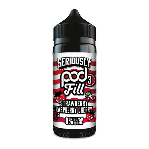 Strawberry Raspberry Cherry By Seriously Pod Fill 3 100ml Shortfill
