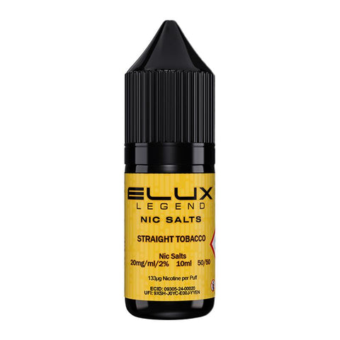 Straight Tobacco By Elux Legend 10ml Salts Elux