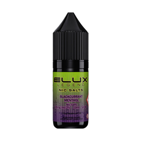 Blackcurrant Menthol By Elux Legend 10ml Salts Elux
