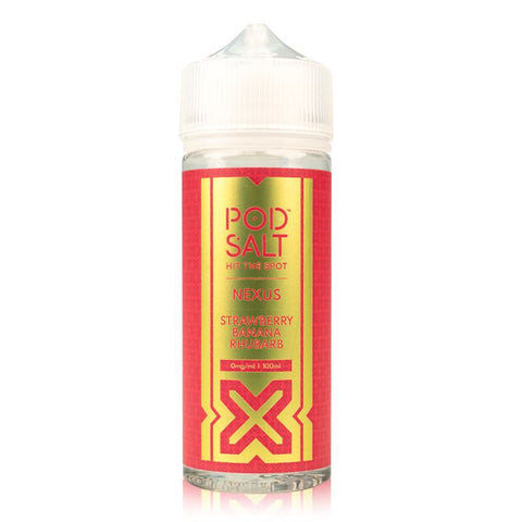 Strawberry Banana Rhubarb 100ml Shortfill By Nexus Pod Salt