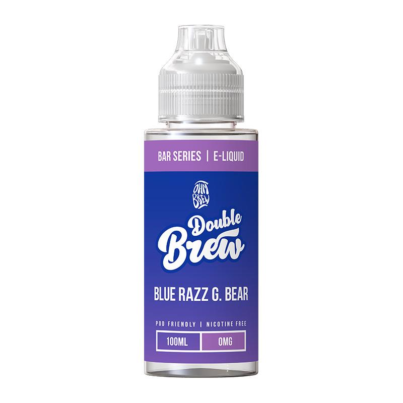 Blue Razz Gummy Bear By Double Brew 100ml - Evolution Vaping