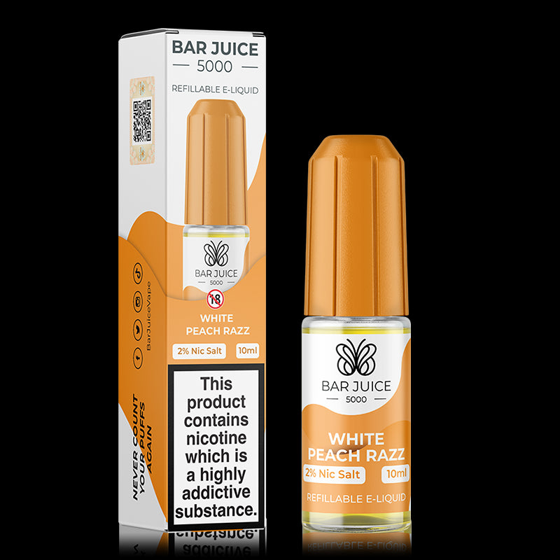 White Peach Razz By Bar Juice 5000 Salt 10ml