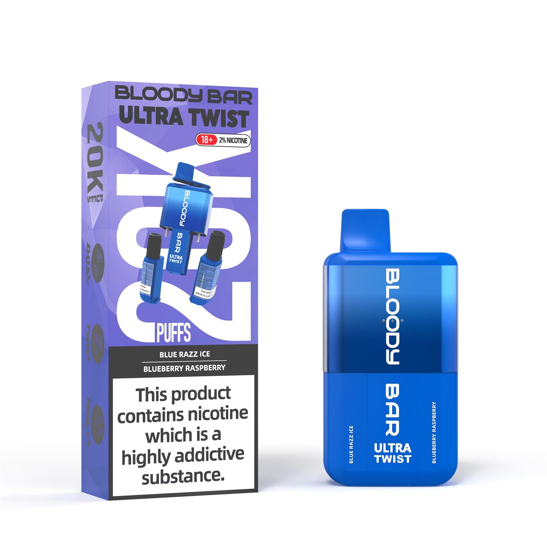 20k Puff Ultra Twist Disposable Vape Kit by Bloody Bar