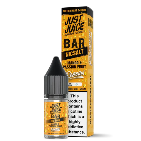 Mango and Passion Fruit By Just Juice Reborn 10ml Nic Salt Just Juice
