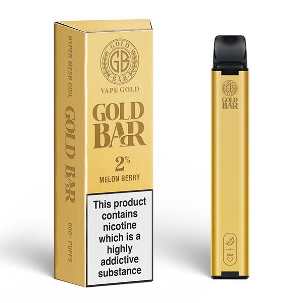 Gold Bar 600 Disposable pod system 20mg Salts