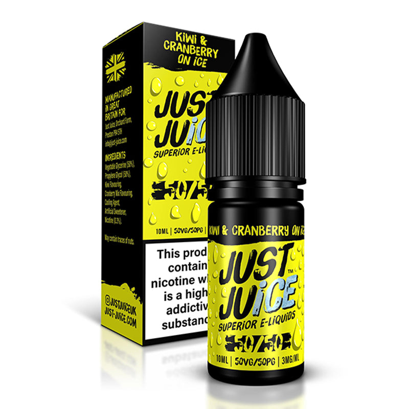 Kiwi And Cranberry On Ice By Just Juice 10ml