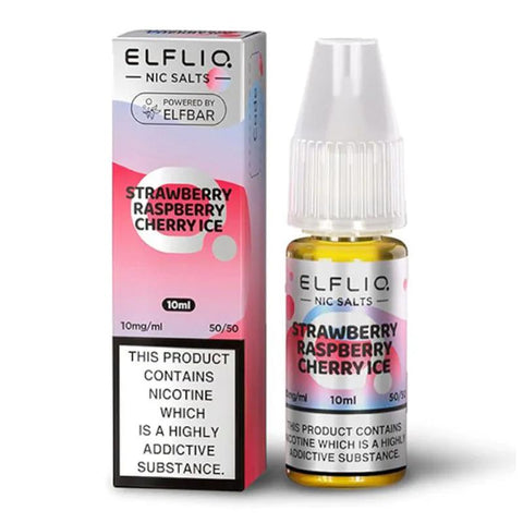Strawberry Raspberry Cherry Ice By Elfliq 10ml Salts Elfliq