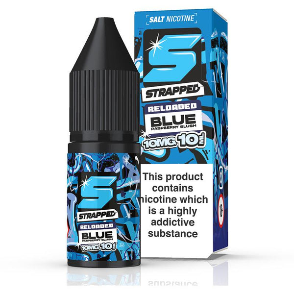 Blue Raspberry By Strapped Reloaded Salts 10ml