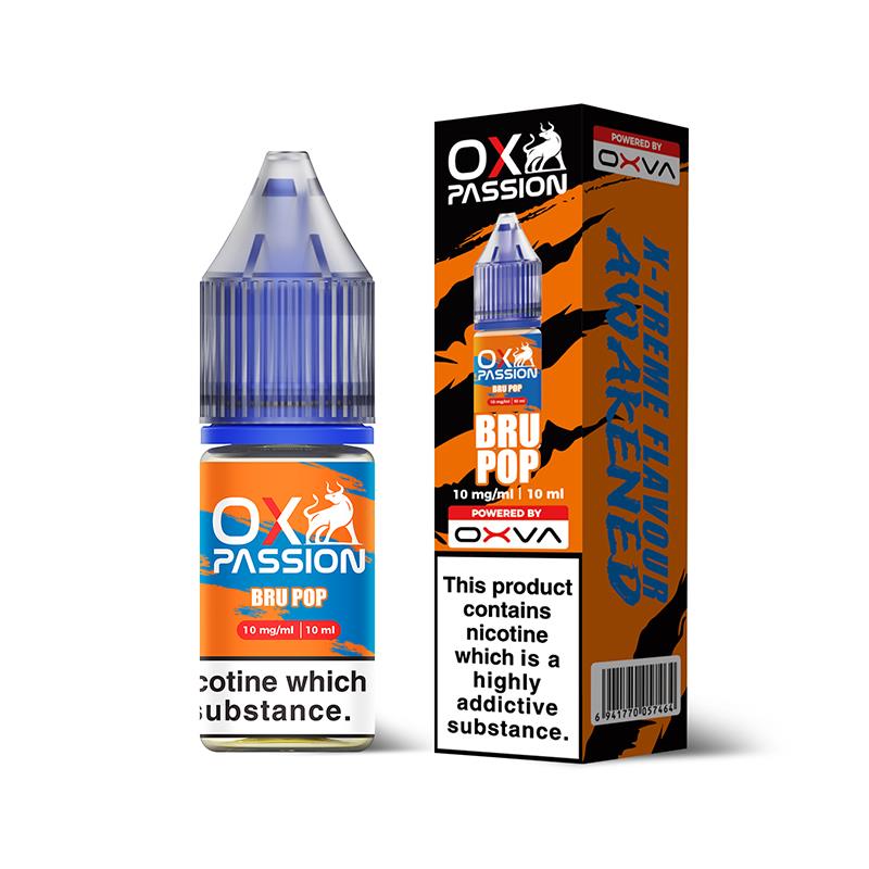 Bru Pop 10ml Nic Salt By Ox Passion